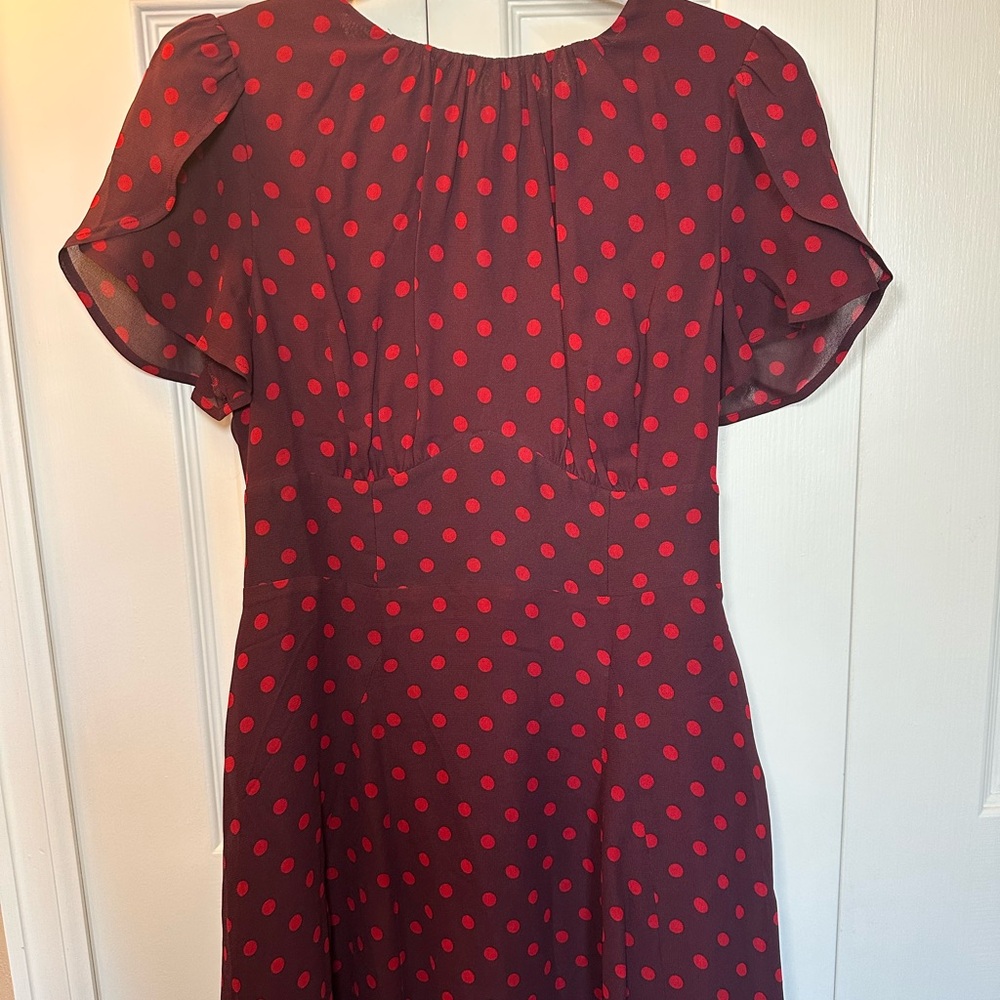 Reformation Red Polka Dot Dress